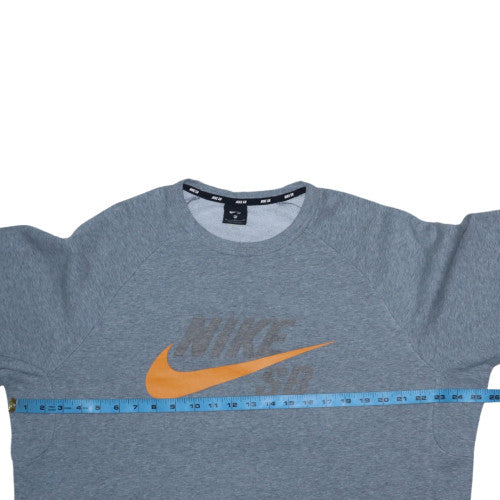 Nike SB Men's Grey Crew Neck Sweatshirt XL Graphic Fleece Pullover