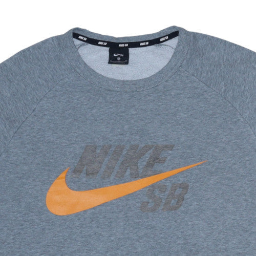 Nike SB Men's Grey Crew Neck Sweatshirt XL Graphic Fleece Pullover