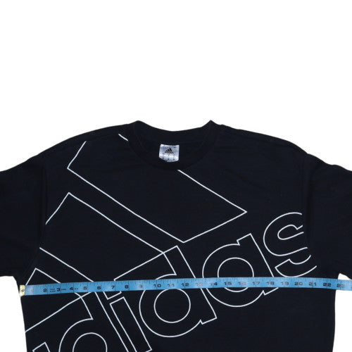 adidas Men's Black Pullover Sweatshirt M Regular Fit Crew Neck