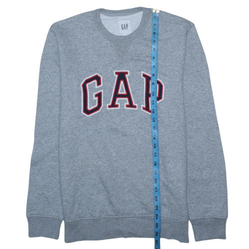 GAP Men's Grey Crew Neck Logo Pullover Sweatshirt Size S
