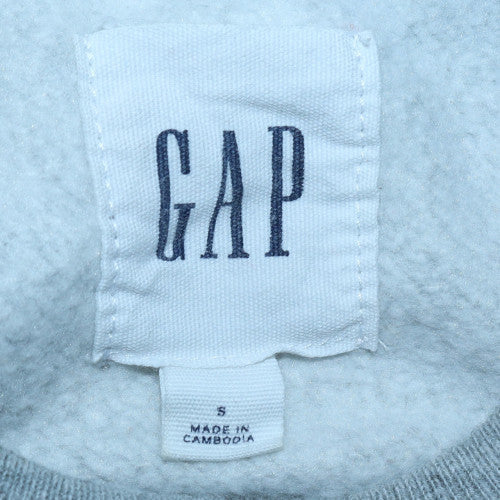 GAP Men's Grey Crew Neck Logo Pullover Sweatshirt Size S