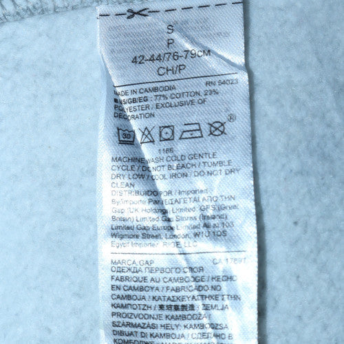 GAP Men's Grey Crew Neck Logo Pullover Sweatshirt Size S