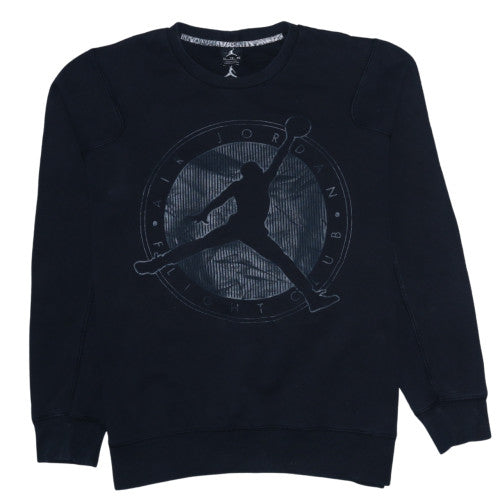Jordan Men's Black XL Pullover Crew Neck Fleece Sweatshirt