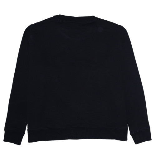 Calvin Klein Womens Black 2XL Crew Neck Pullover Sweatshirt
