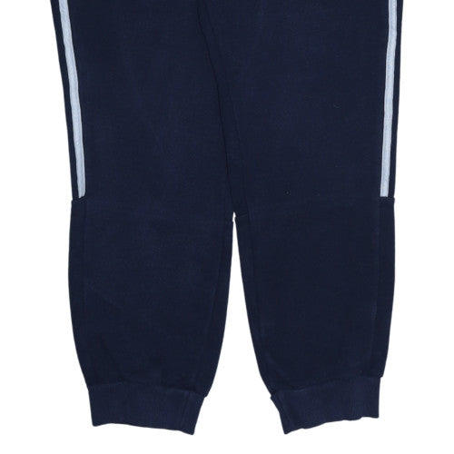 Adidas Men Blue Jogger Sweatpants M Regular Fit Fleece Trousers