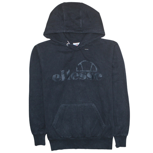 Ellesse Men's Black Pullover Hoodie S Logo Fleece Sweatshirt