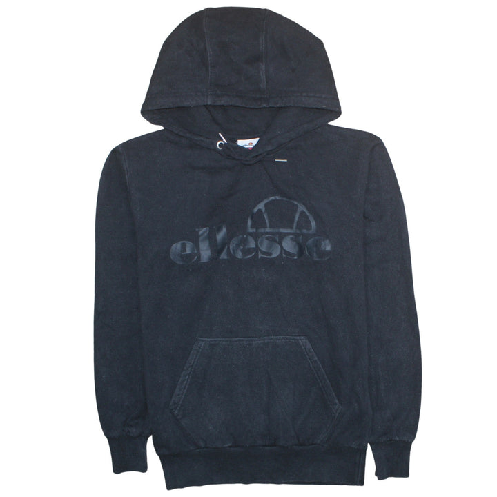 Ellesse Men's Black Pullover Hoodie S Logo Fleece Sweatshirt