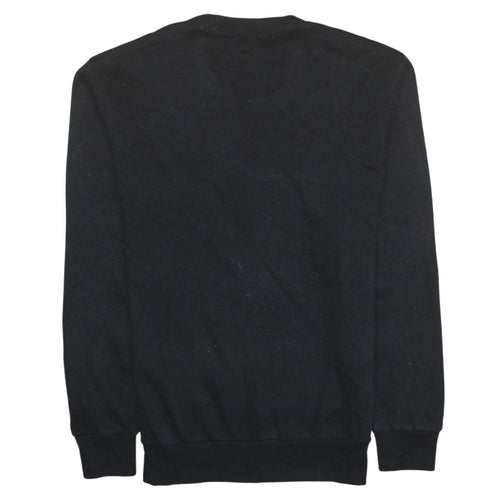 GAP Mens Black Crew Neck Logo Pullover Sweatshirt Size S