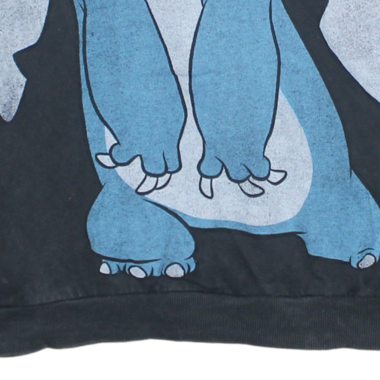 Bershka Womens Black Stitch Disney Graphic Pullover Sweatshirt Size S