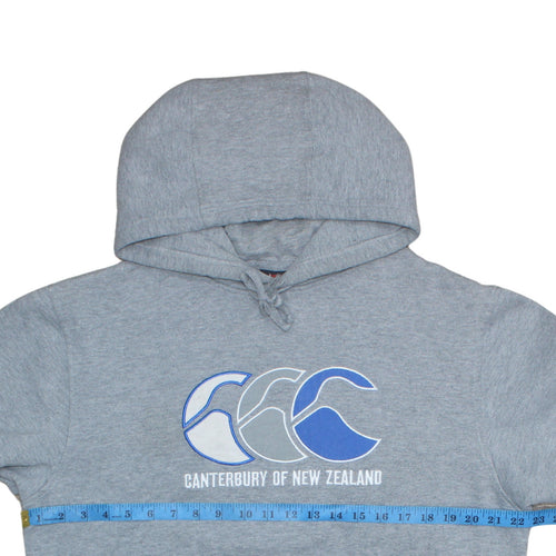 Canterbury Men's Grey Pullover Hoodie M Sports Fleece Logo
