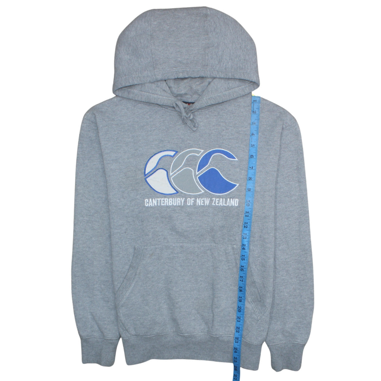 Canterbury Men's Grey Pullover Hoodie M Sports Fleece Logo