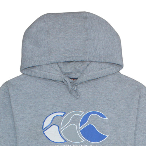 Canterbury Men's Grey Pullover Hoodie M Sports Fleece Logo