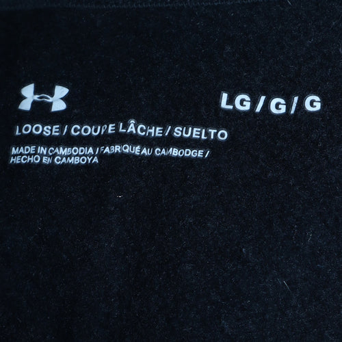 Under Armour Men's Black Pullover Hoodie Size L Sports Fleece