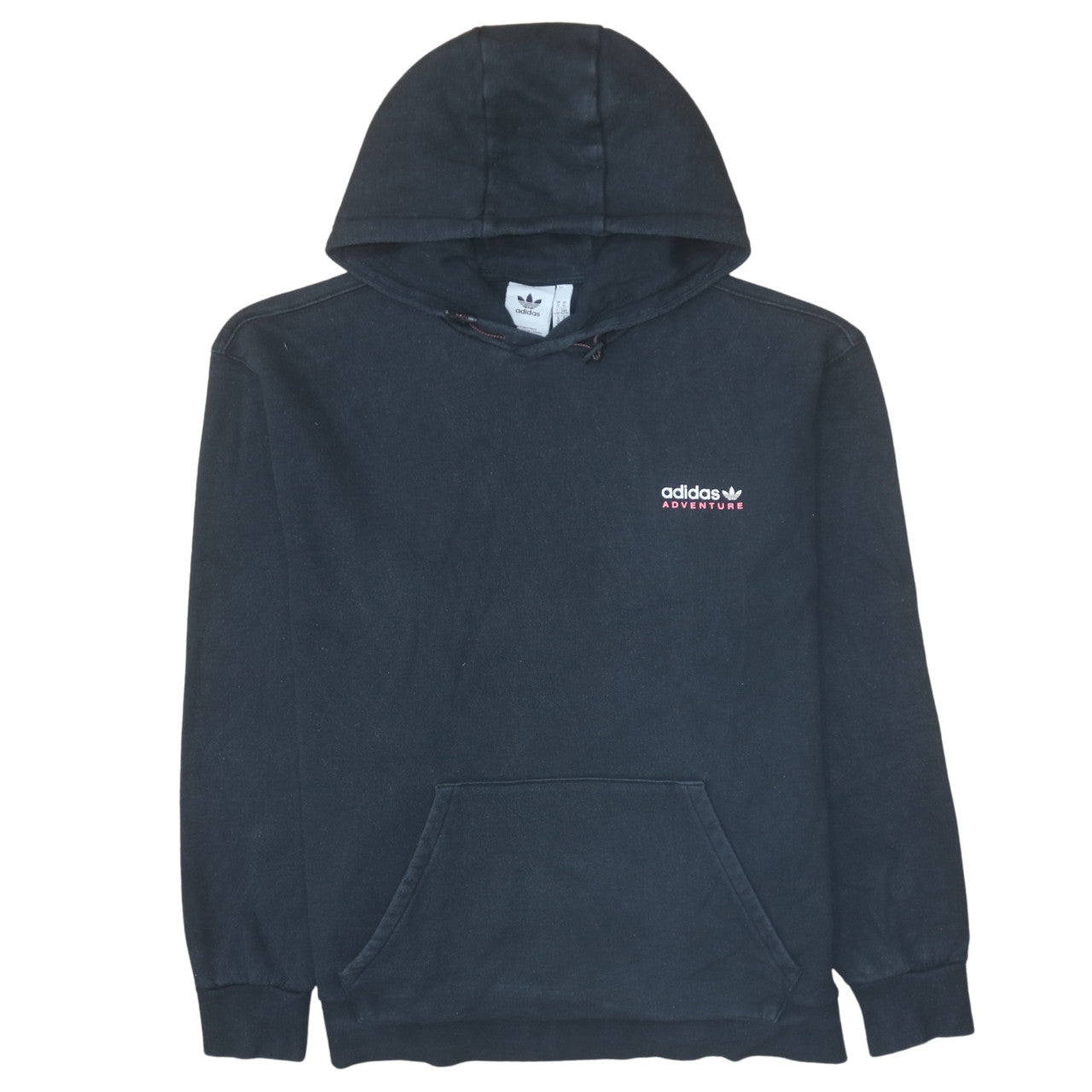 adidas Men’s Black XL Pullover Hoodie Adventure Graphic Logo Fleece