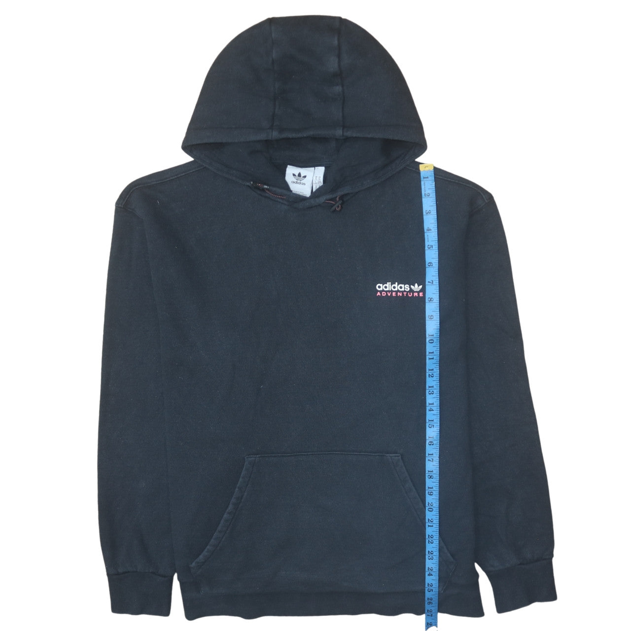 adidas Men’s Black XL Pullover Hoodie Adventure Graphic Logo Fleece