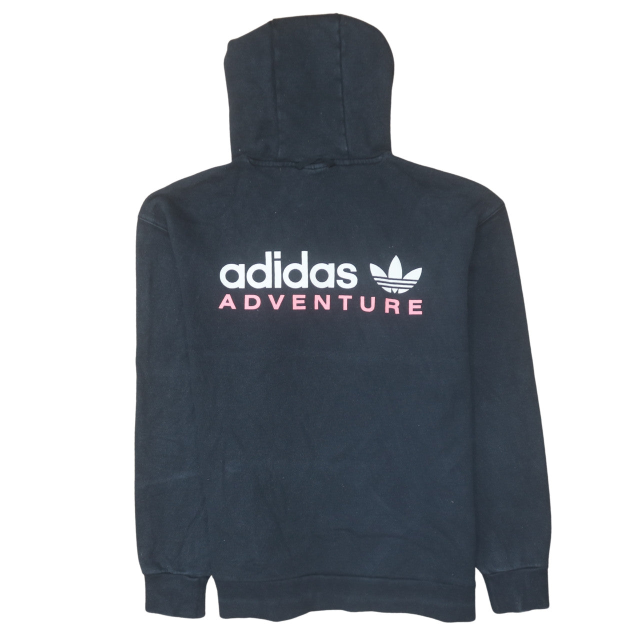 adidas Men’s Black XL Pullover Hoodie Adventure Graphic Logo Fleece