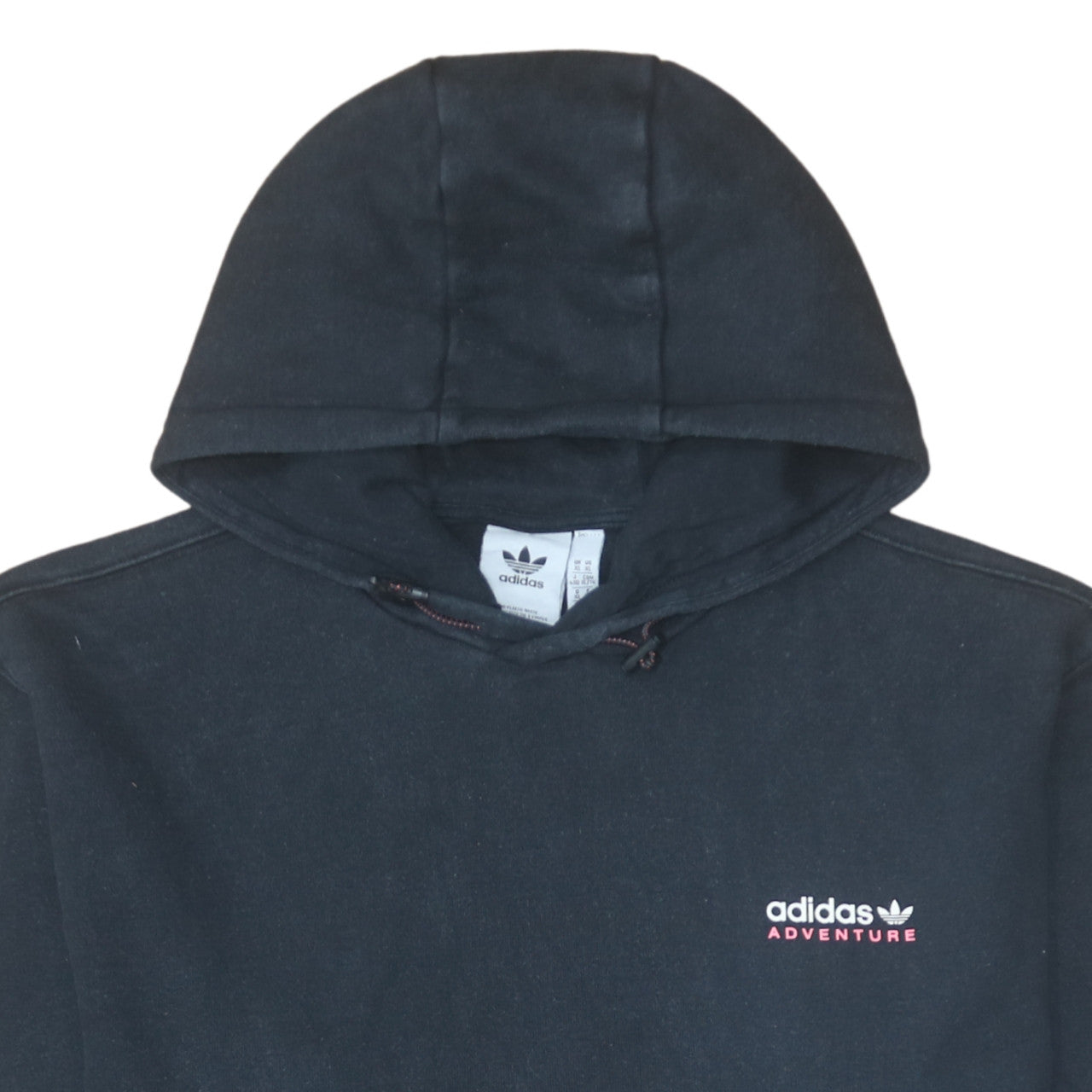 adidas Men’s Black XL Pullover Hoodie Adventure Graphic Logo Fleece
