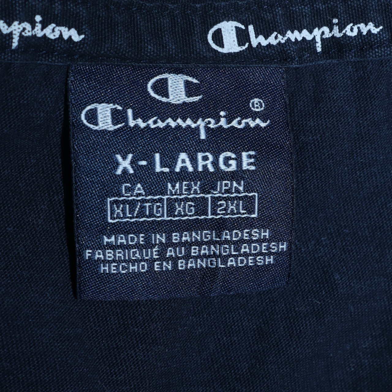 Champion Men's Blue XL Crew Neck Cotton Sports T-Shirt