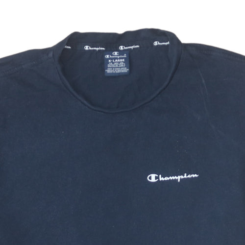 Champion Men's Blue XL Crew Neck Cotton Sports T-Shirt