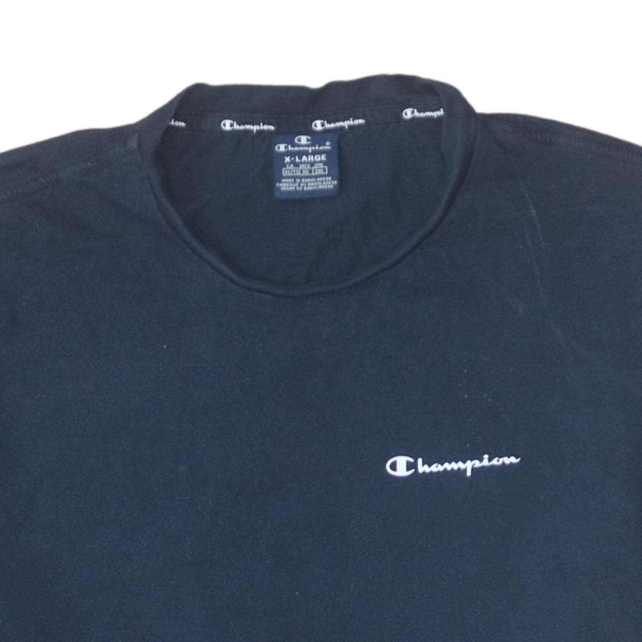 Champion Men's Blue XL Crew Neck Cotton Sports T-Shirt