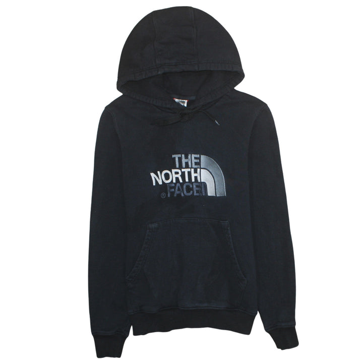The North Face Men Black Pullover Hoodie S Logo Cotton Fleece