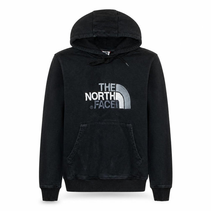 The North Face Men Black Pullover Hoodie S Logo Cotton Fleece