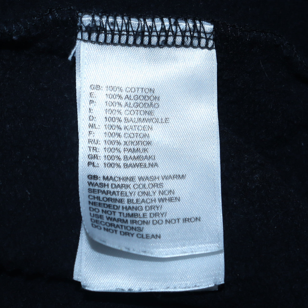The North Face Men Black Pullover Hoodie S Logo Cotton Fleece