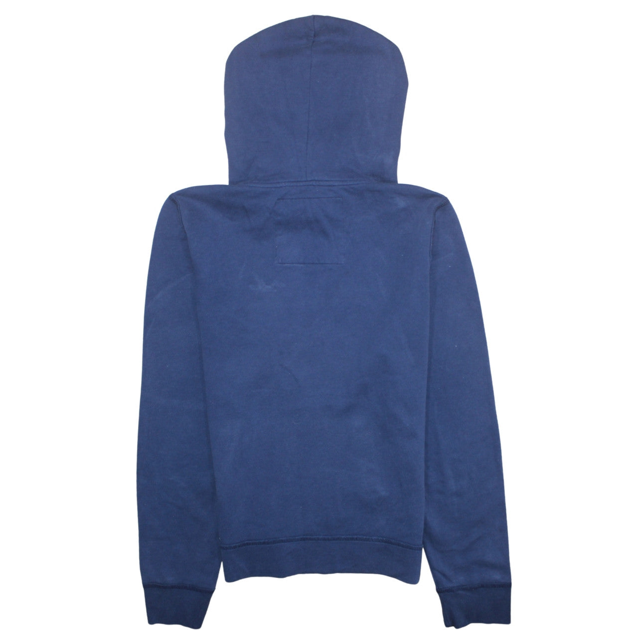 Hollister Men's Blue Pullover Hoodie L Logo Classic Casual