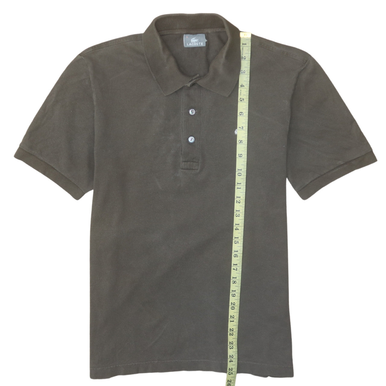 Lacoste Men's Brown Cotton Short Sleeve Polo Shirt Size L