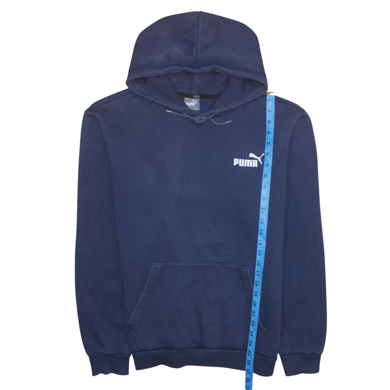 Puma Men's Blue Pullover Hoodie Size L Fleece Sportswear