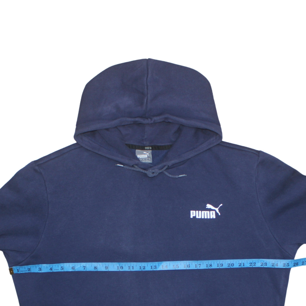 Puma Men's Blue Pullover Hoodie Size L Fleece Sportswear
