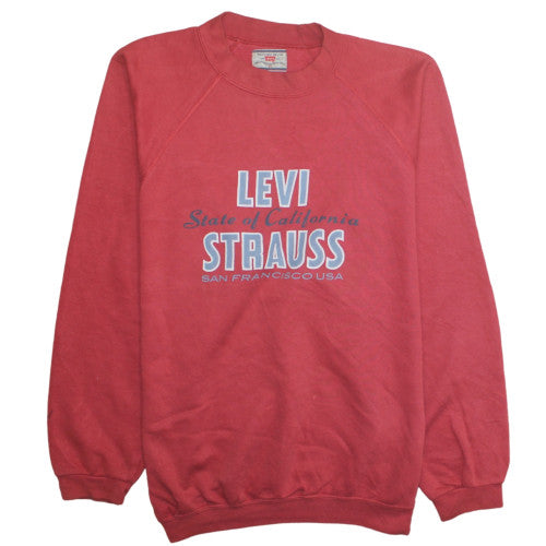 Levi’s Men Red XL Pullover Crew Neck Graphic Sweatshirt