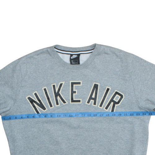 Nike Men's Grey Crew Neck Pullover Sweatshirt M
