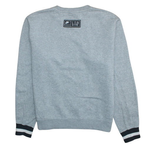 Nike Men's Grey Crew Neck Pullover Sweatshirt M