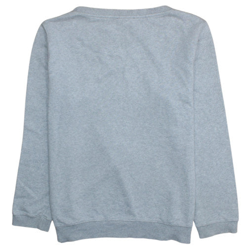 Diesel Men's Grey Logo Crew Neck Cotton Pullover Sweatshirt Size M