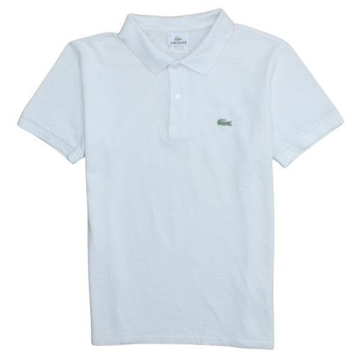 Lacoste Men's White Classic Cotton Short Sleeve Polo Shirt Size L