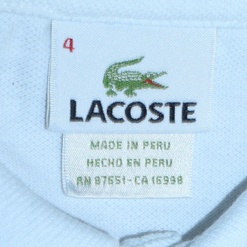 Lacoste Men's White Classic Cotton Short Sleeve Polo Shirt Size L