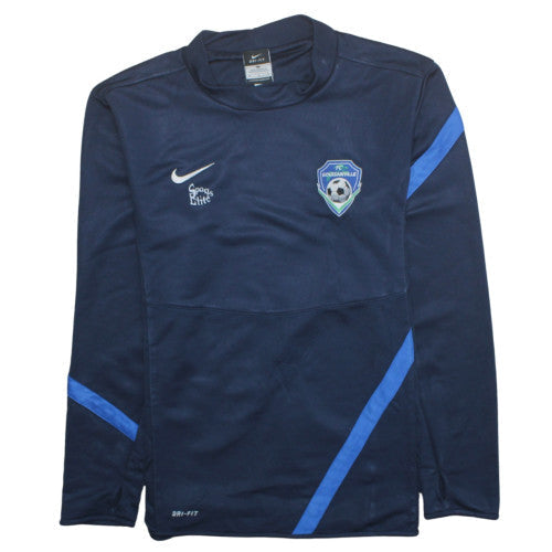 Nike Men’s Blue Dri-FIT Football Sweatshirt Pullover Medium