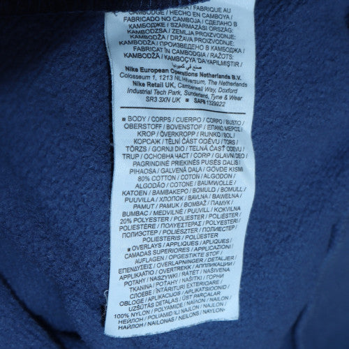 Nike Men's Blue Pullover Crew Neck Logo Sweatshirt Size S