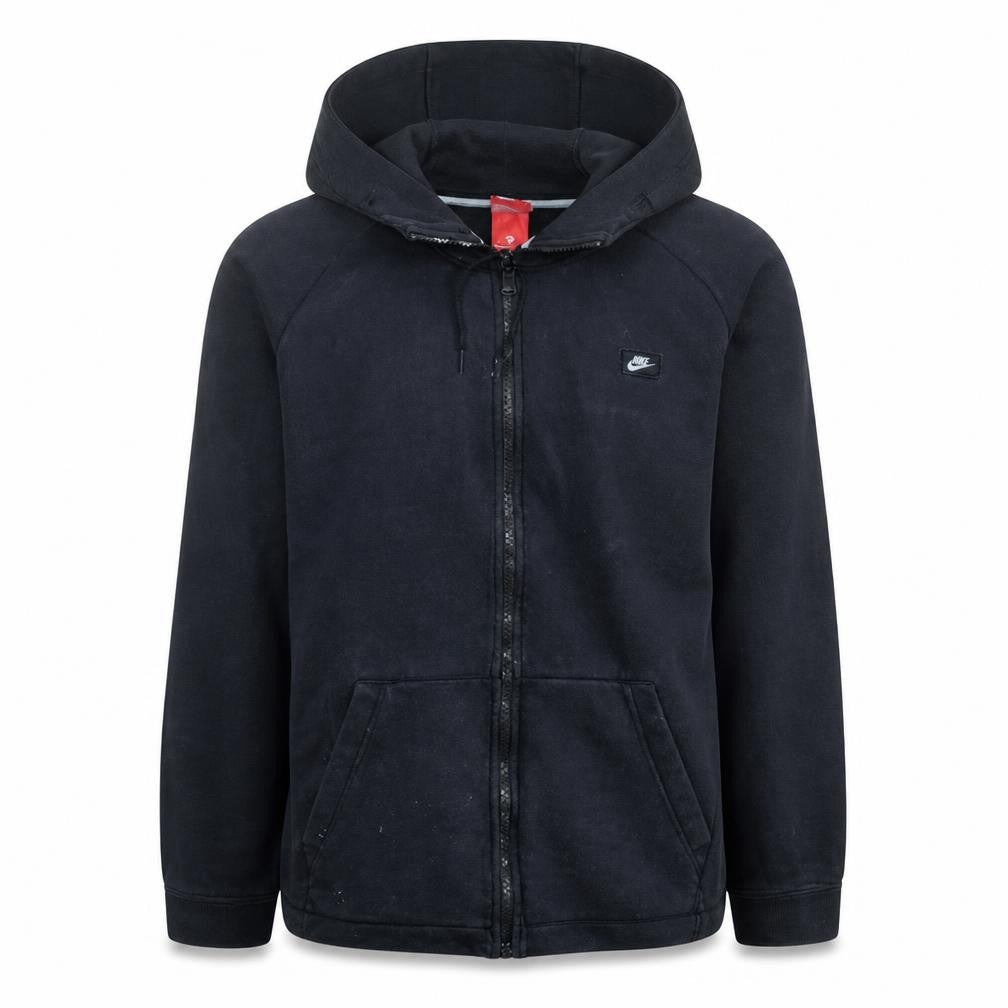 Nike Men's Black Full Zip Hoodie XL Fleece Sportswear