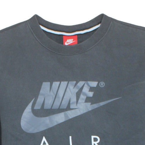 Nike Men’s Grey Air Logo Pullover Sweatshirt Size M