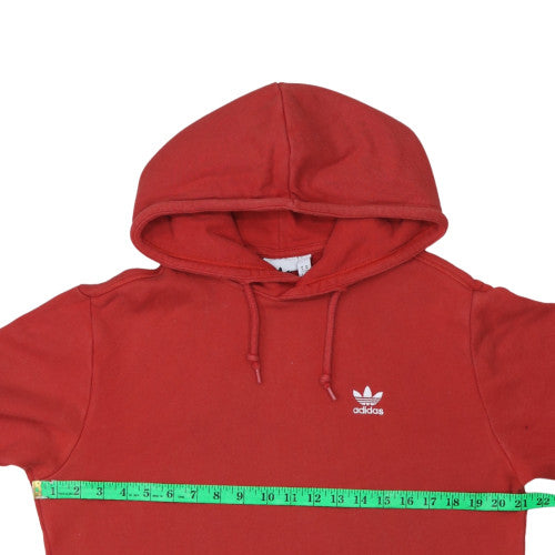 Adidas Men's Red Pullover Hoodie M Regular Fleece Sportswear