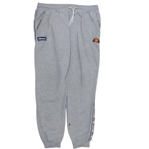 Ellesse Womens Grey Jogger Sweatpants UK 12 Elastic Waist Taped Logo