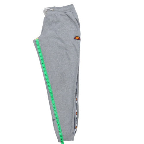 Ellesse Womens Grey Jogger Sweatpants UK 12 Elastic Waist Taped Logo