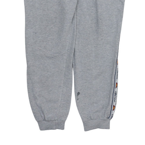 Ellesse Womens Grey Jogger Sweatpants UK 12 Elastic Waist Taped Logo