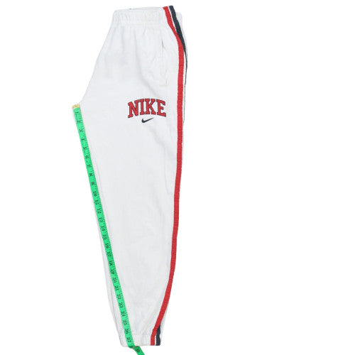 Nike Men's White Jogger Sweatpants M Elastic Waist Comfort Sportswear
