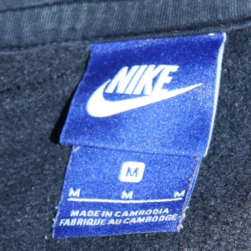 Nike Men's Black Pullover Fleece Hoodie Size M Regular Fit