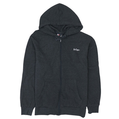 Lee Cooper Men's Black Full Zip Fleece Hoodie Size M