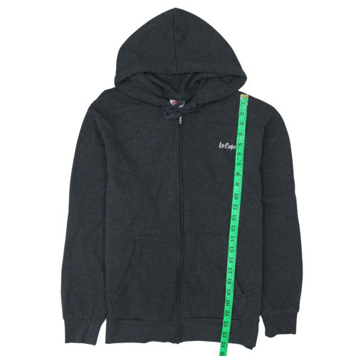 Lee Cooper Men's Black Full Zip Fleece Hoodie Size M