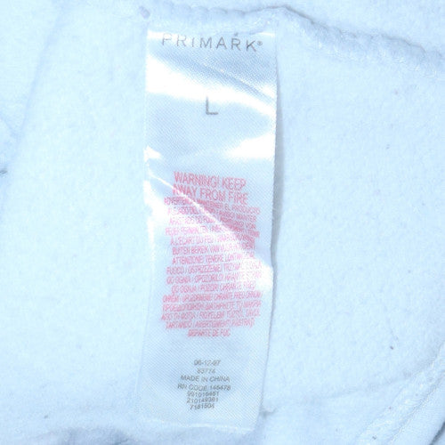 Primark Men’s White Coca-Cola Santa Hoodie Pullover L Winter Graphic